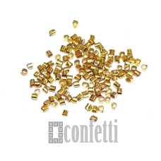 Кримпы (зажимные бусины), 1,1 мм, 10 шт, золото